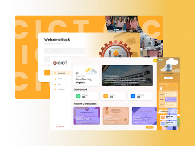 College Faculty Website branding bulsu cict design faculty graphic design information system information technology it logo modern simple teacher ui web based