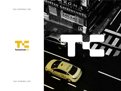 Taxi Centrale 036 app logo branding branding concept design logo logo design taxi tc logo tc mark tech traffic