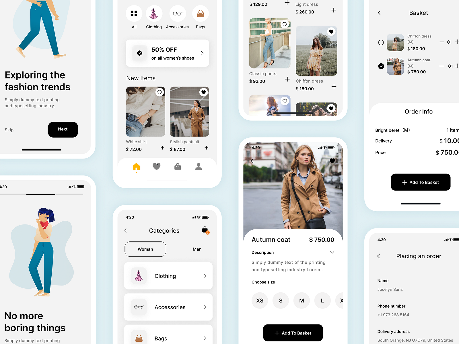 E-commerce app by radialcode on Dribbble