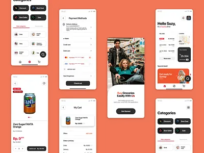Grocery Online App - Mobile App app design grocery indonesia mobile mobileapp store ui ux