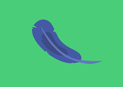 Blue feather affinity designer bird blue design feather graphic design green logo vector vector art
