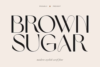 FREE Brown Sugar | Modern Stylish aesthetic calligraphy chic classic display font display typeface elegant elegant font font awesome handwritten lettering modern font modern serif modern stylish sans serif font script serif display serif font typedesign vintage font