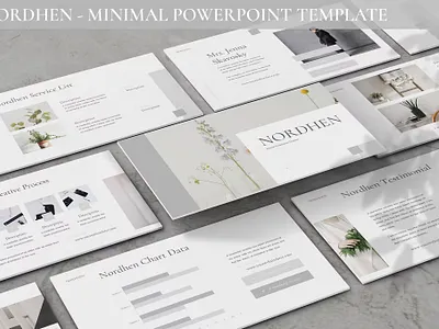 FREE Nordhen - Minimal Powerpoint Template architecture branding clothes design designposter graphic design illustration keynote luxury magazine magazine lookbook minimalist motion graphics photography placeholders powerpoint powerpoint template stockshape ui vector