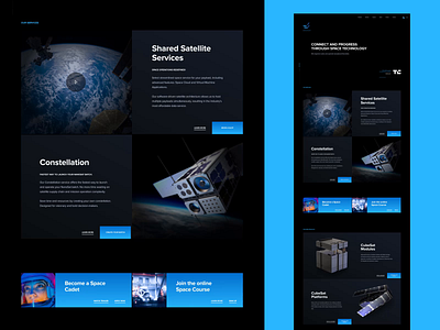 Endurosat — website update b2b clean dark dashboard homepage satellite simple space ui ux web design website