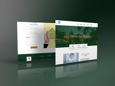 Property UI Landing Page Design branding design graphic design landing page ui ux