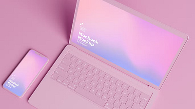 FREE Pink Iphone and MacBook Mockups Pack application blog branding calm chic device display expressive graphic design iphone macbook mockups minimalist mockup mockups pack motion graphics online realistic shop store ui