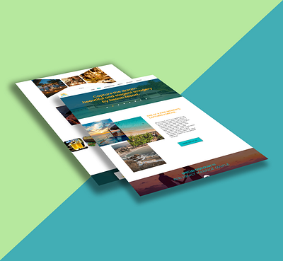 Beach Resort UI Landing Page Design