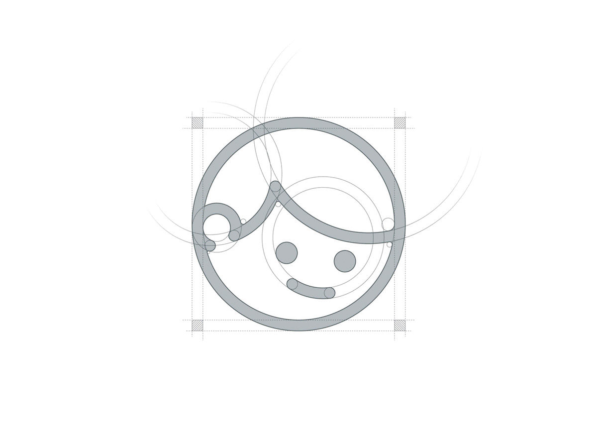 Project 44 branding circle design face gif icon illustration logo project smile sticker styles test vintage