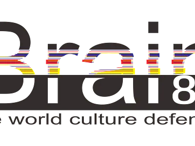 Logo Brain Eighties branding graphic design life style logo motion graphics