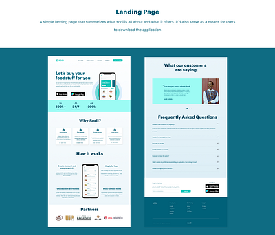 Buy Now Pay Later Food loan application | SODI app design illustration minimal ui ux web design