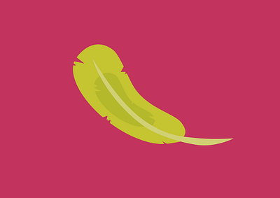 Yellow feather affinity designer bird design feather graphic design pink vector vector art yellow
