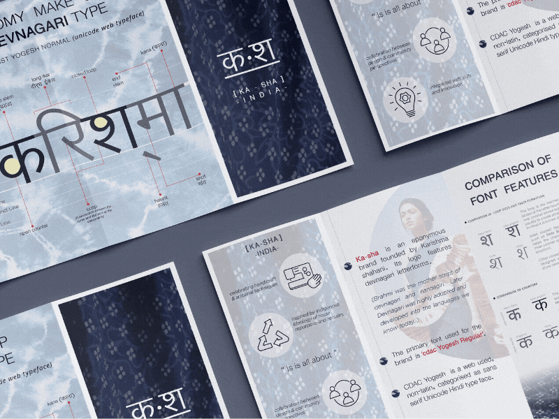 Knowing the type : Brochure Design adobe illustrator adobe photoshop brochure design devanagari typeface graphic design ka sha brand motion graphics typeface typography