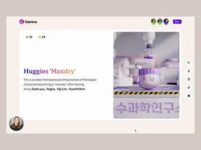 ⚡ Gamma animation deck keynote motion prototype slide