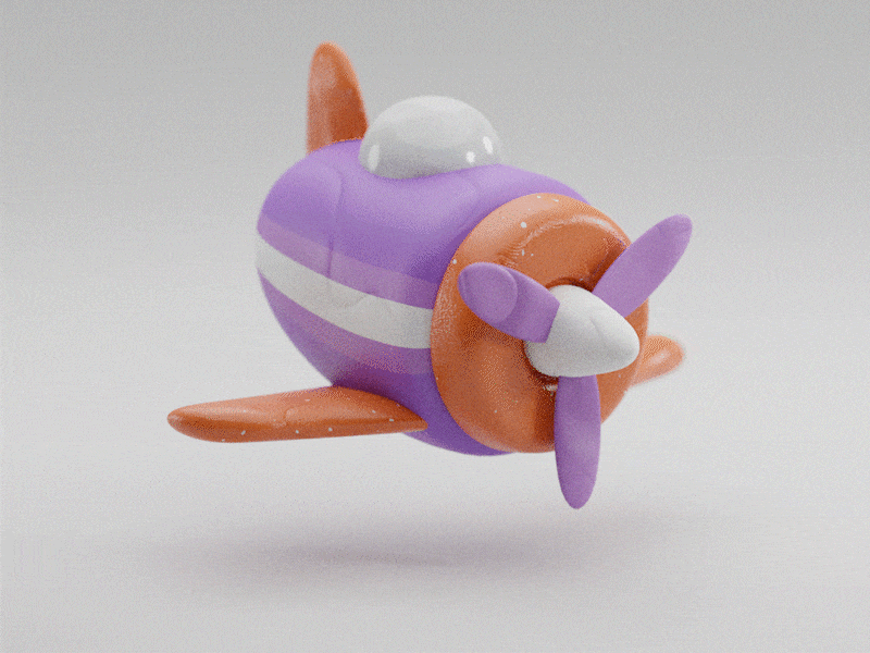 Clay Plane 3d animation art clay cute game motion motion graphics