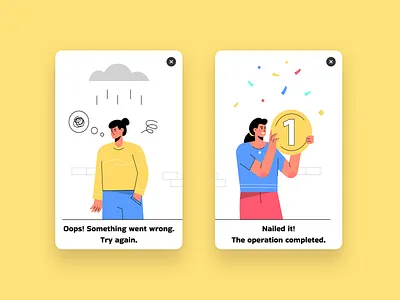Daily UI 011 - Flash message dailyui design flash message mobile ui web