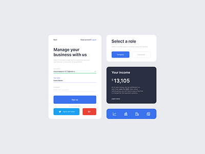 Online Service branding components dailyui design graphic design illustration landing langing page logo motion graphics ui uicomponents uix uxui web web design website