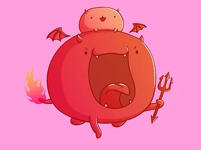 Devil Balloon adobe illustrator character character illustrator design illustration