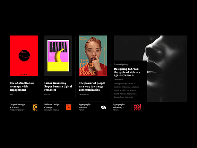 Overture - Posts Layout about app black bold clean design grid hellohello interface magazine minimal news overture simple typography ui ux web website white