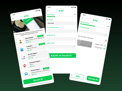Know Your Customer-KYC app design fintech kyc ui ux