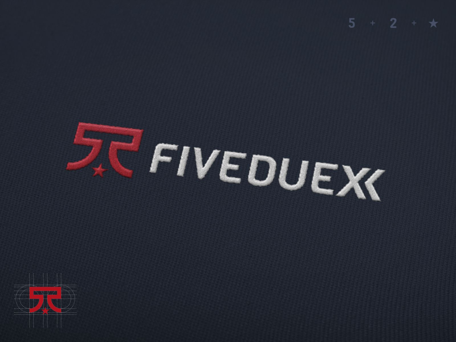 Fiveduexx Logo apparel bold business logo clothing brand combination logo design fashion initial logo lifestyle minimalist modern modern logo monogram red simple logo sporty streetwear trendy tshirt urban