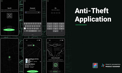 New Anti-theft App app design ui