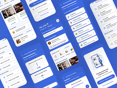 Therapy App - Concept UI 🧘 app appointment blue card clean concept design illustration simple ui