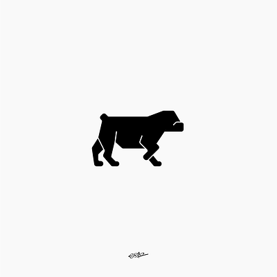 Bulldog Logo animation annimal logo branding dog graphic design icon minimal minimal logo minimals