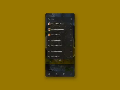 Daily UI 22 - Search Bar app design ui