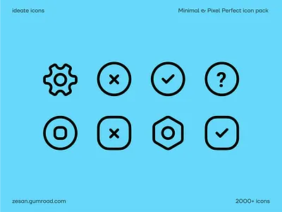 icon set clean design free icon icon icon pack icon set icons ideate ideateicon logo ui