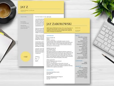Resume and Cover Letter cover letter design illustration logo resume