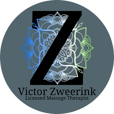 Logo for Victor Zweerink, LMT design illustration logo vector