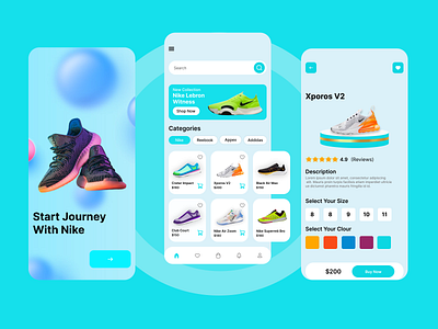 E - Commerce Mobile App adobe xd branding business app business mobile app business website e commerce mobile app e commerce website figma graphic design grocery mobile app mobile app mobile app design prototype shoes app shoes website shoping app ui ui ux user interface