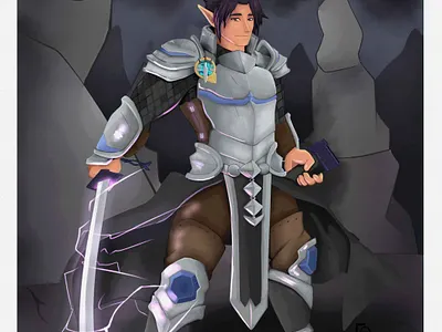 TTRPG Character design commission. illustration