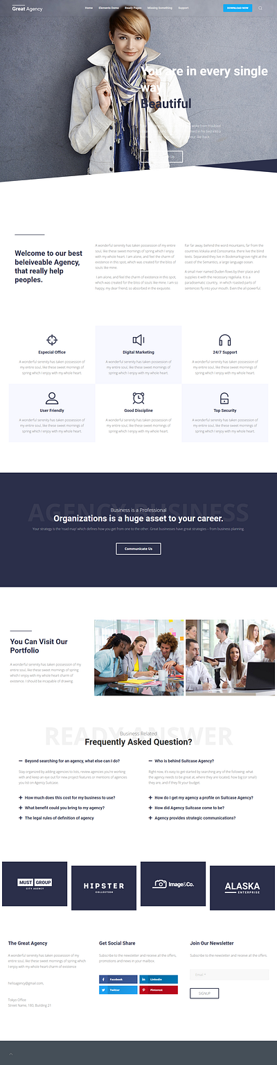 Agency Website agency website business website ecommerce elementor elementor pro elementor website pop up web design website website developer wordpress wordpress website