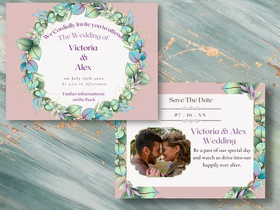 Wedding Invitation design graphic design illustration invitation vector wedding