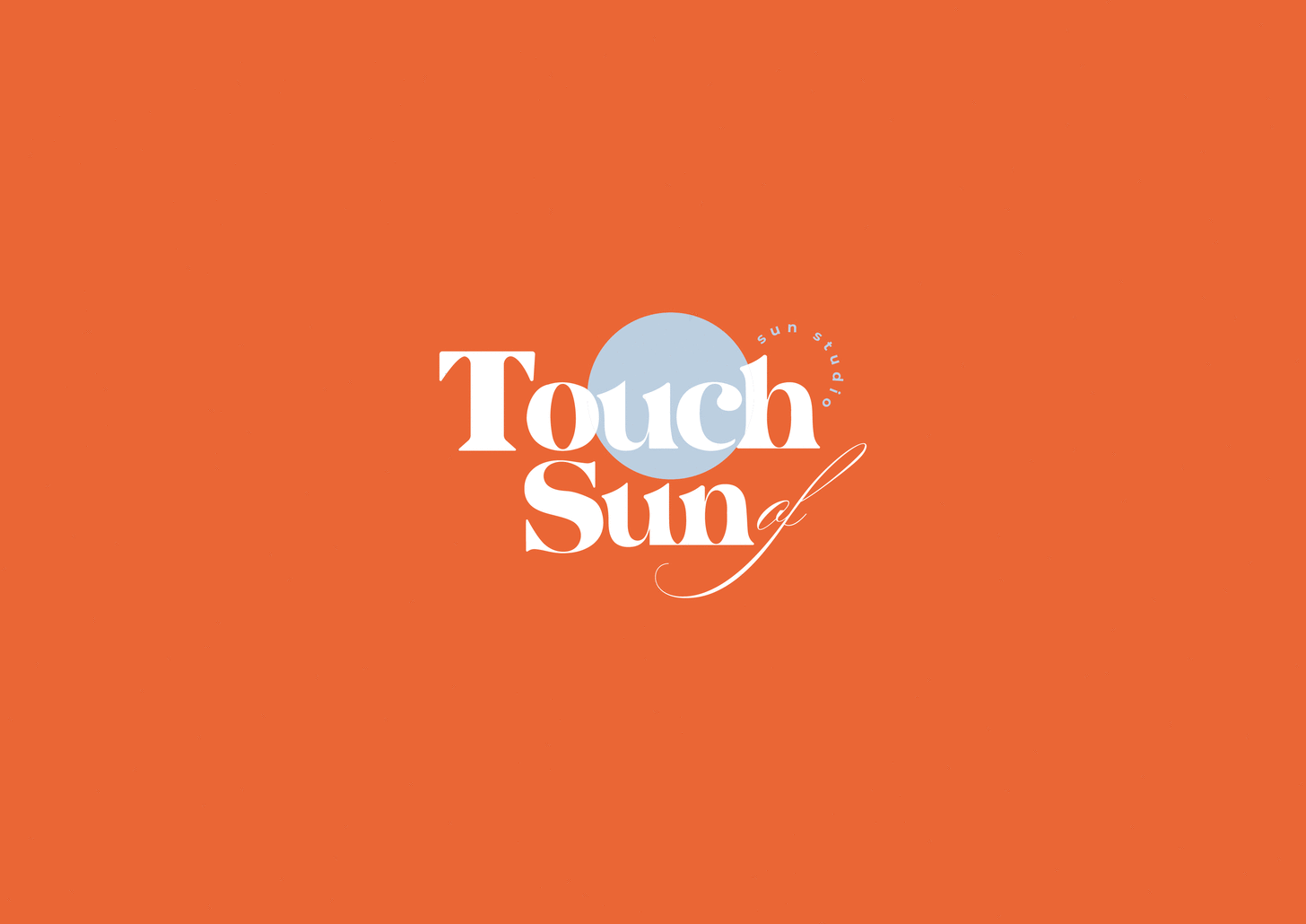 Logo for Sun Studio - Touch of Sun - animation beauty beauty design logo brand identity branding design graphic design graphic design logo logo logo design logo maker logo making logos logotype logotype design motion graphics sun sun studio vector women