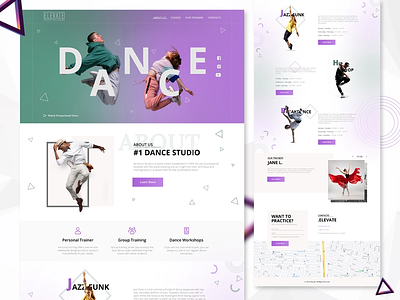 Intuitive Design For A Dance Studio Website UI/UX figma studiodesign ui ux webdesign website
