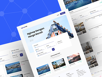 NginepYuk booking clean design homepage hotel tourism travel trip ui ui ux ui design ux vacation web web application web design website