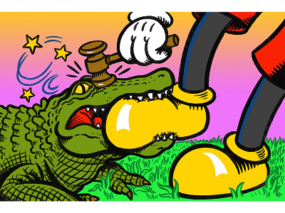 Disney Deal cartoon colorful design digital art disney drawing editorial illustration new republic podcast quirky surreal