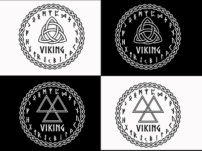 Viking Logo bw illustration logo logo design minimalist viking logo norse norway odin thor valhalla viking viking symbol of brotherhood