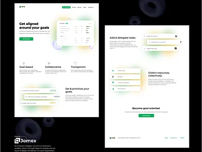 A Project Management Platform Landing Page app branding design graphic design ui ux web3 web3.0