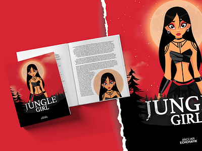 Jungle Girl anouarechchafik casablanca coverbook coverdesign creativedesign creativeidea design designer essaouira girl graphic design illustration illustrations junglegirl marrakech morocco