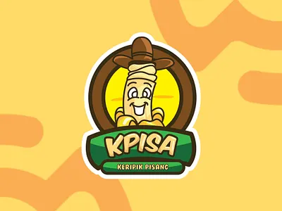 Banana Chips Logo banana chips banana logo branding design graphic design illustration logo packaging vector