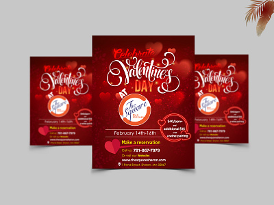 Valentine Day Flyer Design ad flyer design design inspiration flyer design flyer template graphic design layout line marketing minimal