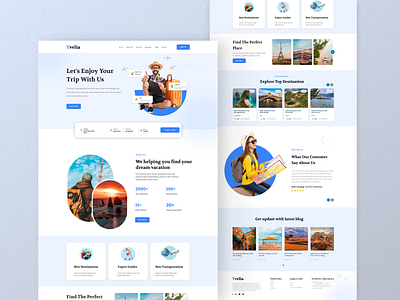 Travel Agency Landing Page adventure booking app explore landing page product design travel travel agency travel app travel booking travel landing page travel website trip ui ux