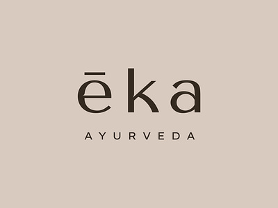 eka logo ayurveda branding identity indian logo minimal simpleliving traditions vector wellness