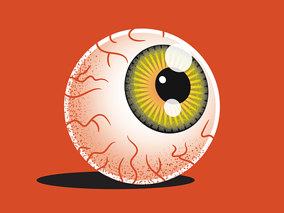 Eye of the Beholder beholder branding crumby crumby creative eye eye of the beholder eyeball eyes flat art halloween illustrator pupil vector vector art