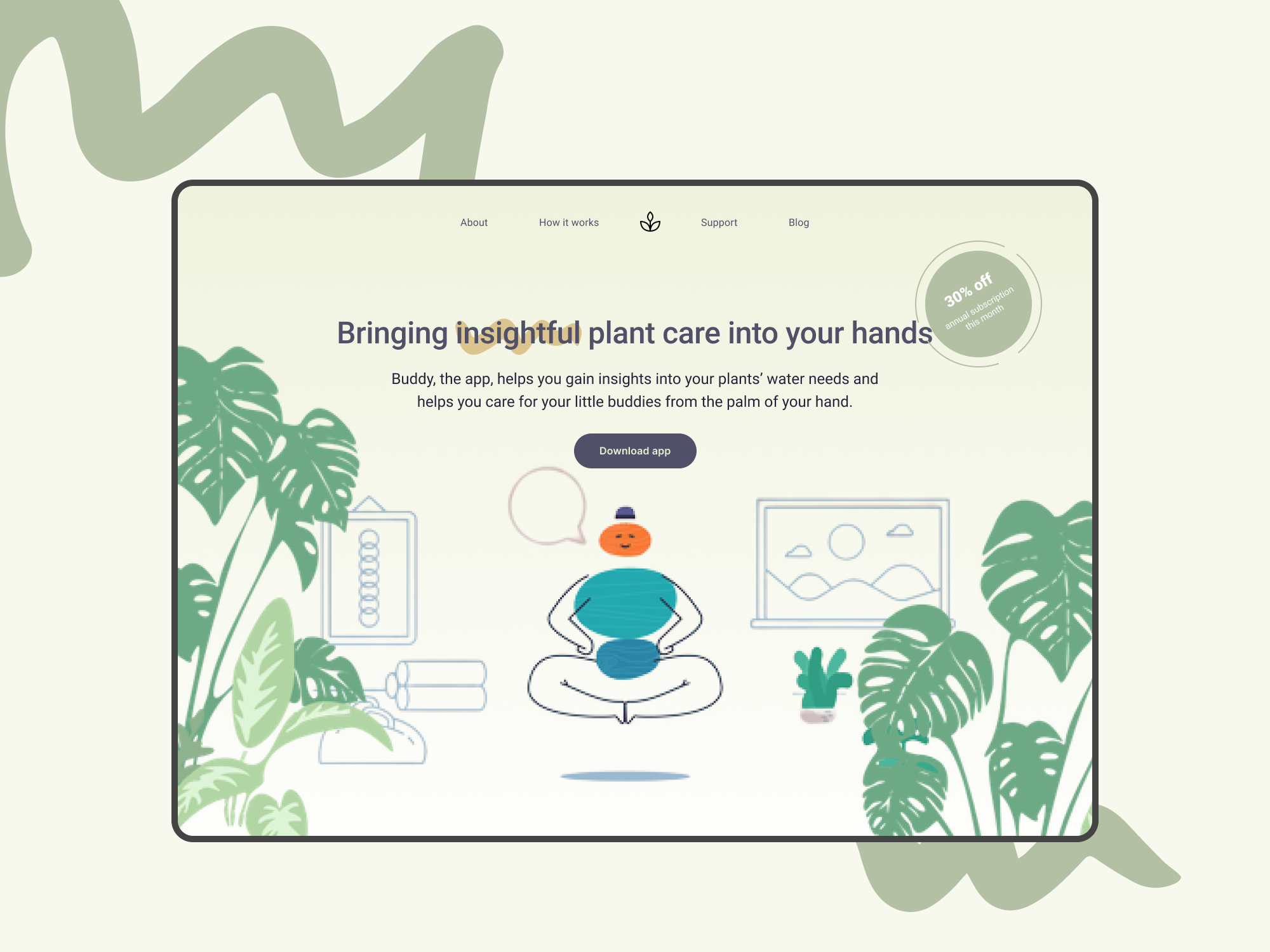 Example of Landing page concept  - Promotion/special offers