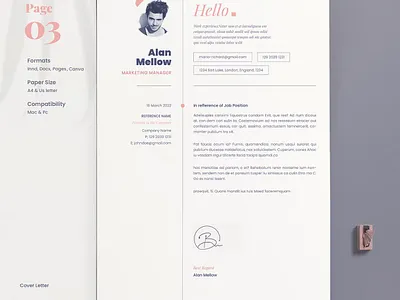 Free Resume Template Modern branding clean cover letter cv design cv template design graphic design illustration indesign job cv modern motion graphics professional resume resume design resume minimalist resume template template modern uiux