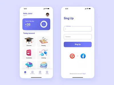 language teaching app android app language teaching ui
